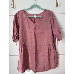Sigrid Olson 100% Linen Tunic